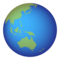 Globe Showing Asia-Australia emoji on Emojidex